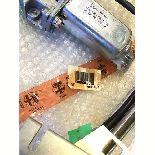 純正品　パワーウインドレギュレーターASSY　LH　ALFA　SZ/RZ　ES30　60509528