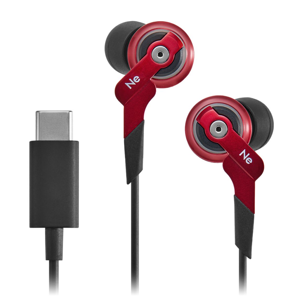 ラディウス radius HP-NHR11C ハイレゾ対応 イヤホン ブラック HP-NHR11C ハイレゾ対応 重低音USB-C接続イヤホン | イヤホン,USB-C
