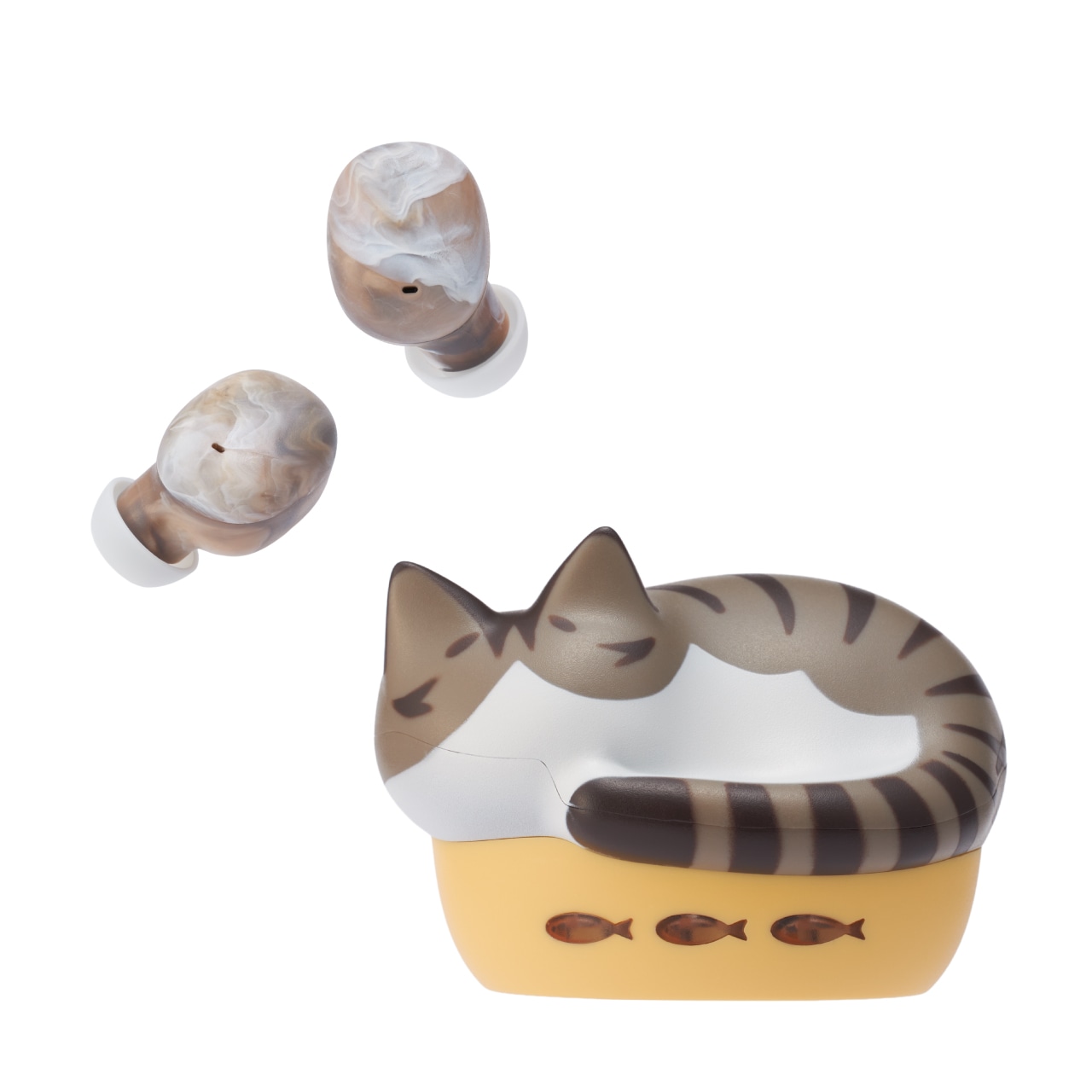 radius NEKO HP-C28BT(茶トラ) フルワイヤレスイヤホン HP-C28BT Bluetooth対応 完全ワイヤレスイヤホン NEKO 猫