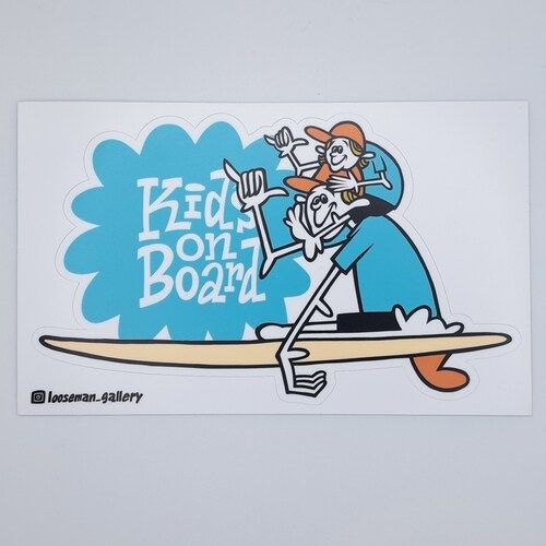 LOOSEMAN 『Kids on board』ステッカー | サーフショップ