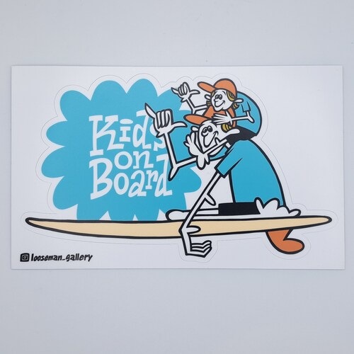 LOOSEMAN 『Kids on board』ステッカー | サーフショップ