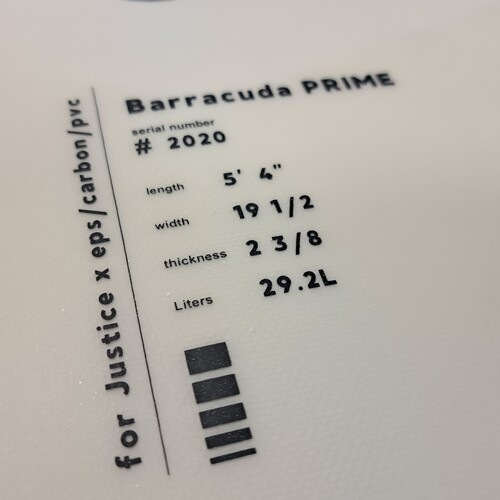 5'4" BARRACUDA PRIME / ���륿�ʥƥ��֥��꡼�� / DUO FLEX (EPS) / ���㥹�ƥ��������եܡ��� / ��ťܡ���