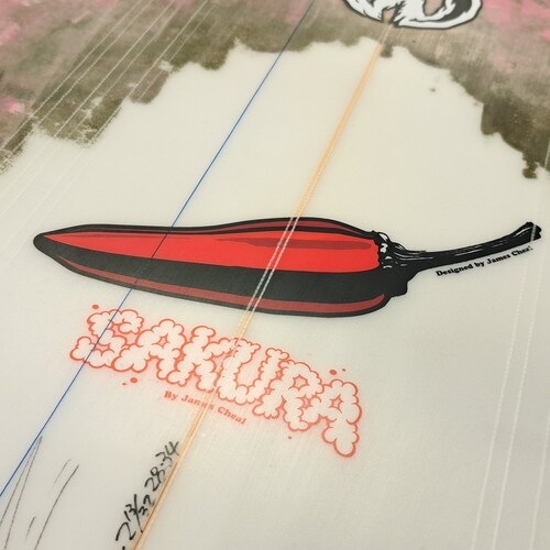 5'4 1/2 " SAKURA ������ / ChilliSurfboard ���ꥵ���եܡ��� / ��ťܡ���