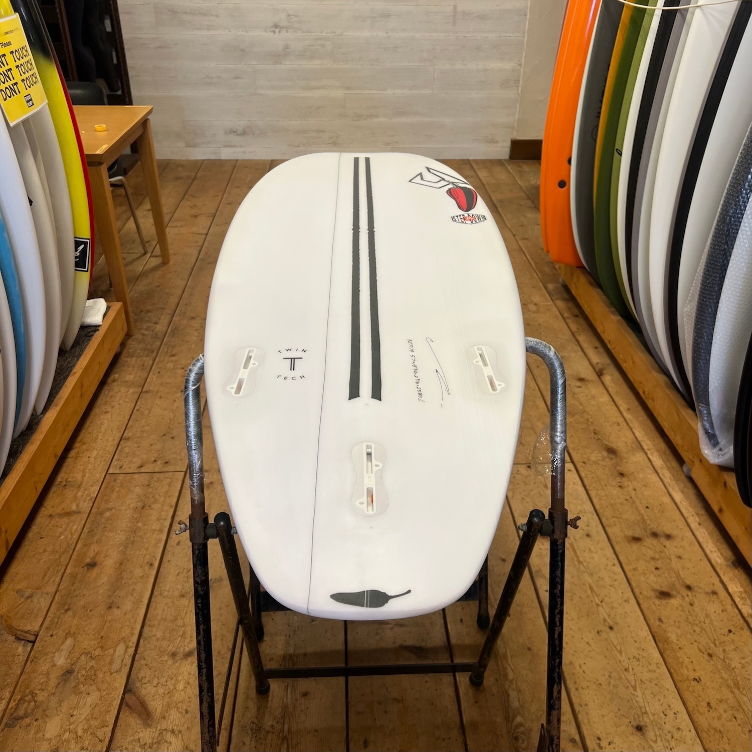 5'7" �����ȥ�åȥ������JUSTICESURFBOARD��STEP DOWN JP��ǥ��TWINTECH EPS�å��ꥢ