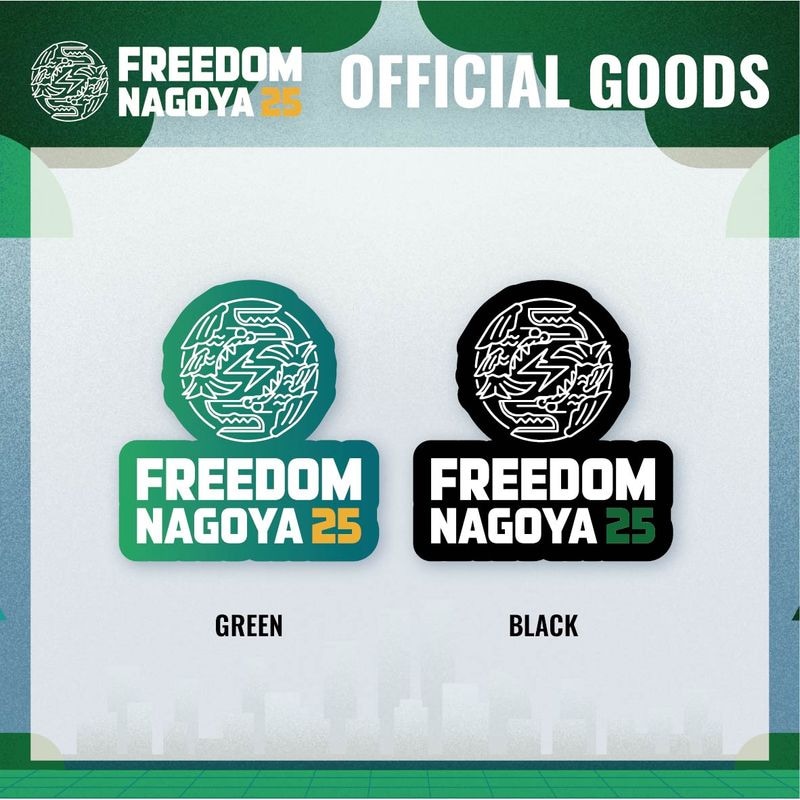 FREEDOM NAGOYA 2025 Official Logo Sticker