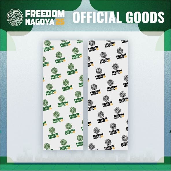 FREEDOM NAGOYA 2025 Official Logo TENUGUI