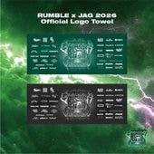 RUMBLExJAG 2026 Official Logo Towel
