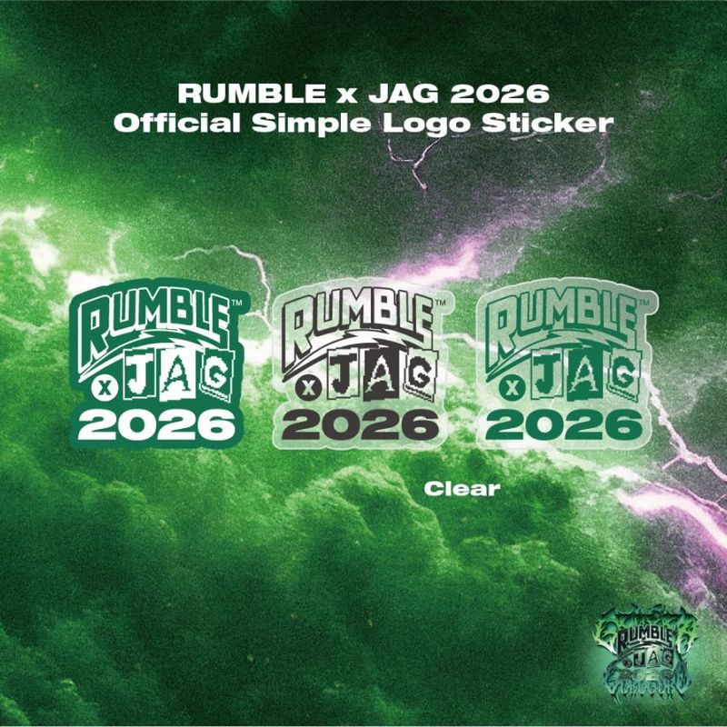 RUMBLExJAG 2026 Official Logo Sticker