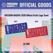 FREEDOM NAGOYA 2026 Official Artist Logo Towel