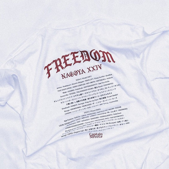 CAPTAIN STREET �� FREEDOM NAGOYA 2024 -15th Anniversary-Collaboration T-shirt