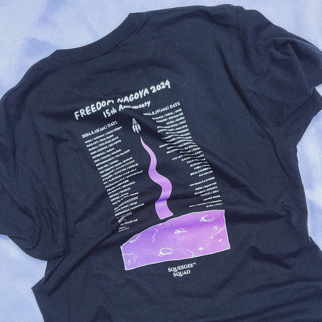 SqueegeeSquad �� FREEDOM NAGOYA 2024 -15th Anniversary- Collaboration T-shirt