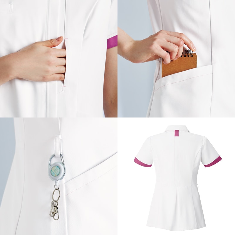 Botanical Garden レディスジャケット[ホワイト×ライラックピンク]