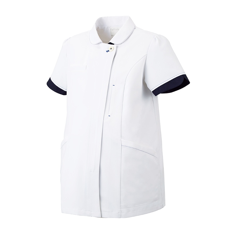 マタニティジャケット[ホワイト×ダークネイビー]