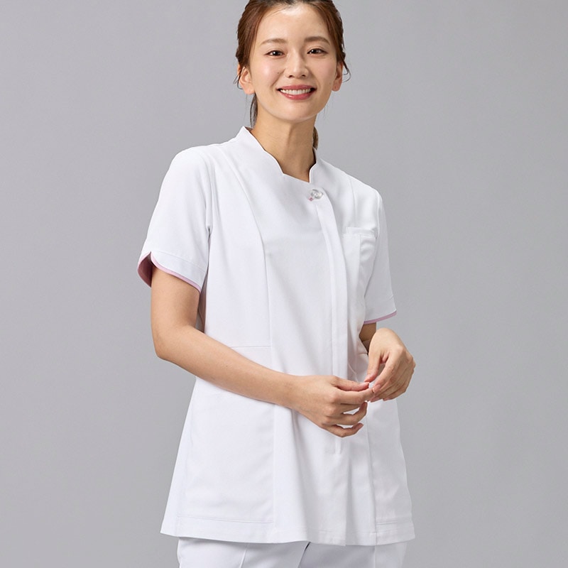 レディスジャケット[ホワイト×センシティブローズ]