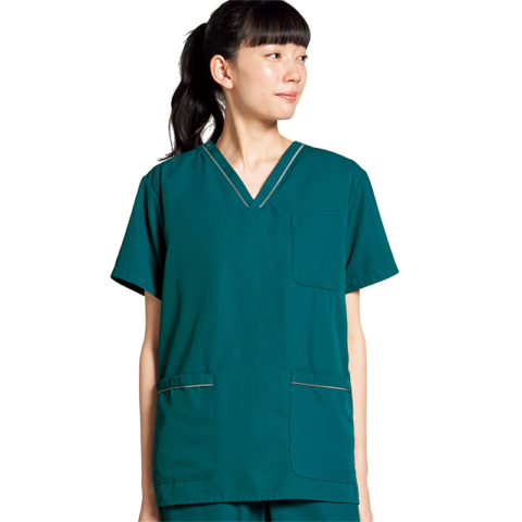 男女兼用プルオーバースクラブ[ダークグリーン]