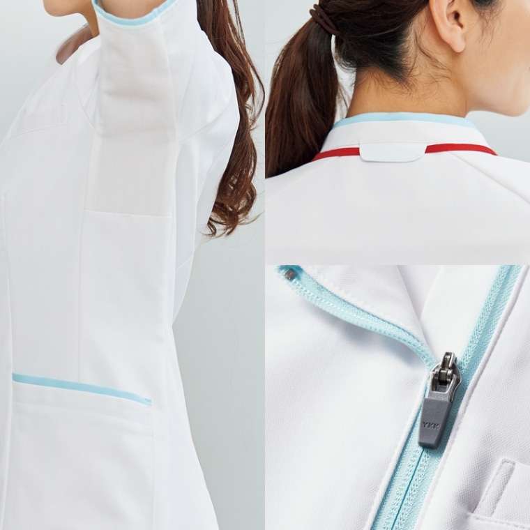 レディスファスナースクラブ[ホワイト×センシティブローズ]