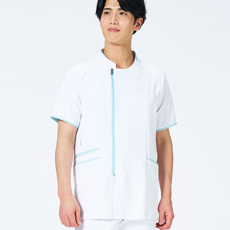 メンズファスナースクラブ[ホワイト×ミント]