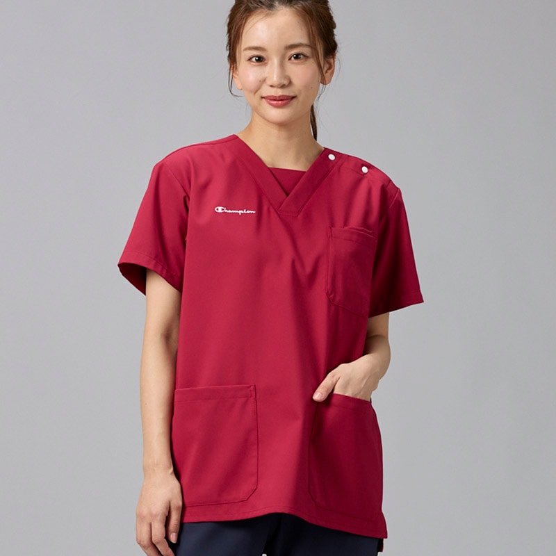 Champion 男女兼用プルオーバースクラブ[バーガンディ]