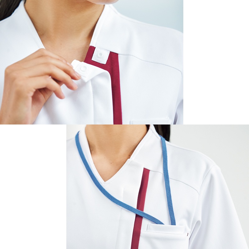 &Color レディスジャケット[ホワイト×ミスティブルー]