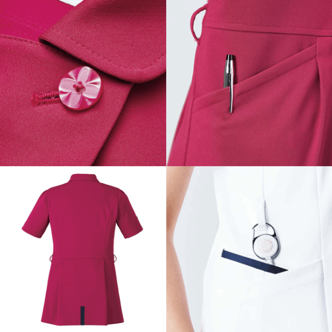 Botanical Garden レディスジャケット[ホワイト×ダークネイビー]