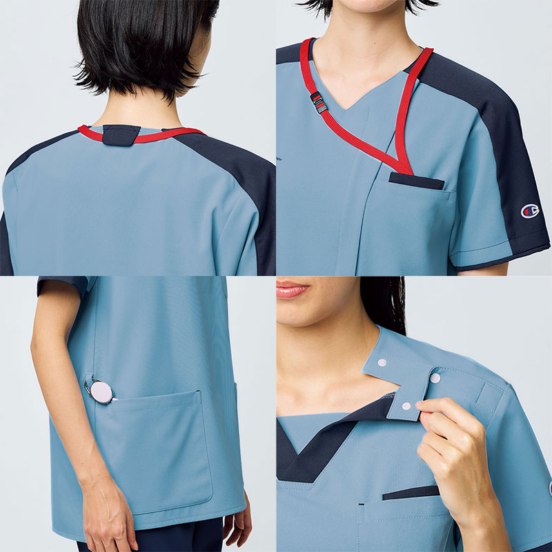 Champion 男女兼用プルオーバースクラブ[オレンジ]