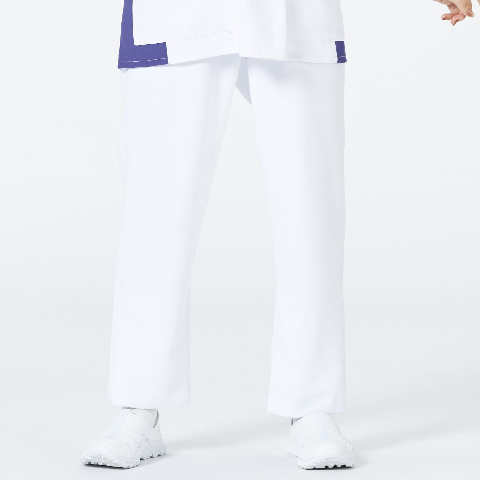 ウェルビースクラブ 男女兼用テーパードパンツ[ホワイト]