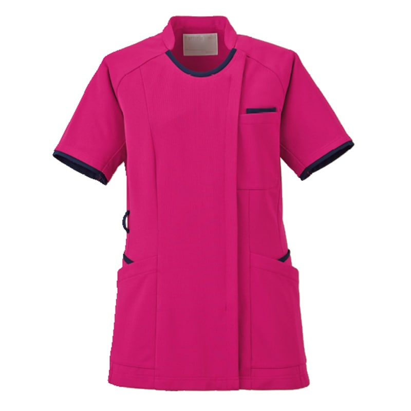 Ath-Medical レディスファスナースクラブ[ローズ×ネイビー]