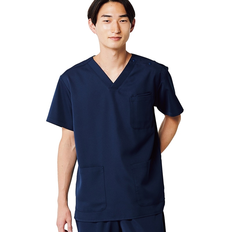 男女兼用プルオーバースクラブ[ダークネイビー]