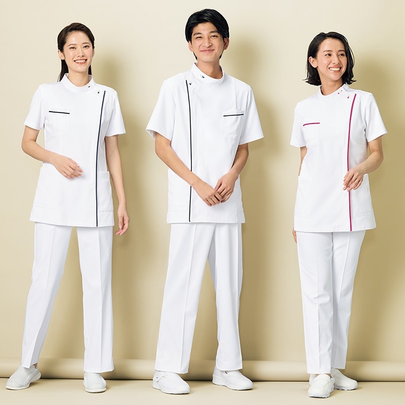 レディスストレートパンツ[ホワイト]