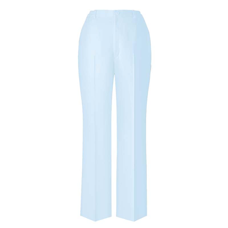 レディスストレートパンツ[サックスブルー]