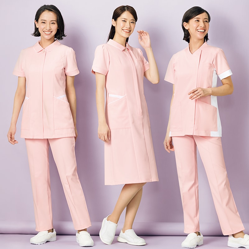 レディスストレートパンツ[ピンク]