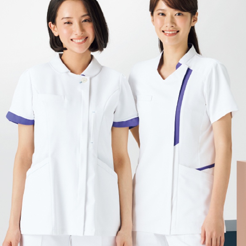 Botanical Garden レディスジャケット[ホワイト×アネモネブルー]