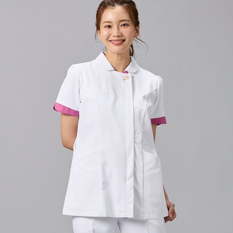 Botanical Garden レディスジャケット[ホワイト×ライラックピンク]