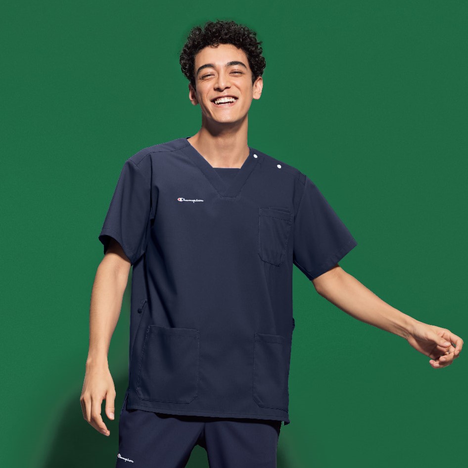 Champion 男女兼用プルオーバースクラブ[ダークネイビー]