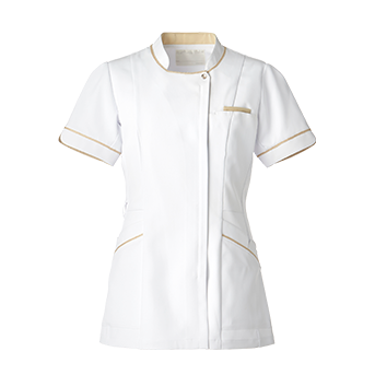 レディスジャケット[ホワイト×シャンパンゴールド]