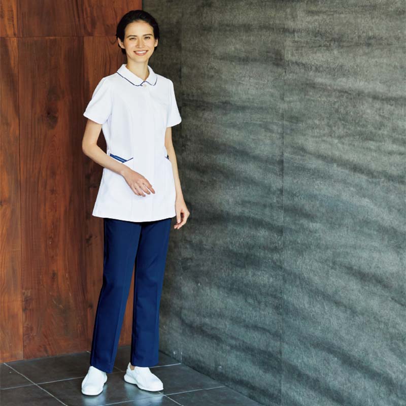 レディスストレートパンツ[ネイビー]