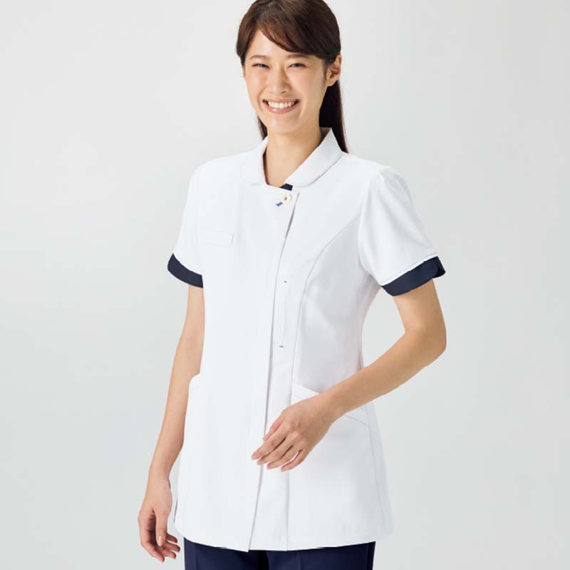 Botanical Garden レディスジャケット[ホワイト×ダークネイビー]