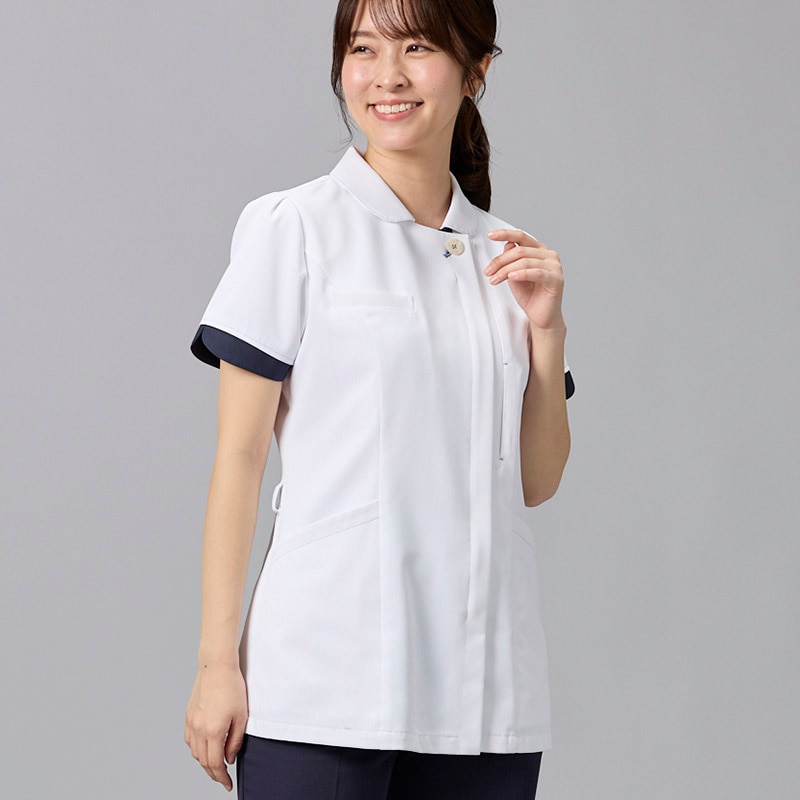 Botanical Garden レディスジャケット[ホワイト×ダークネイビー]