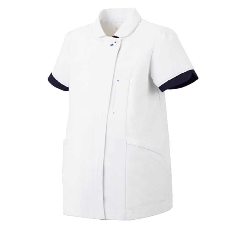 マタニティジャケット[ホワイト×ダークネイビー]