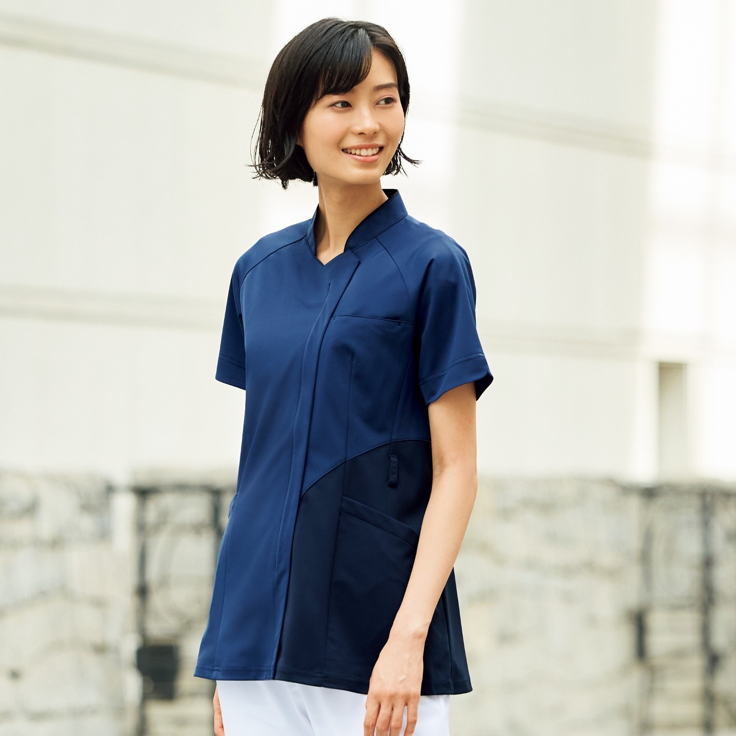 @Museum レディスファスナースクラブ[ネイビー]