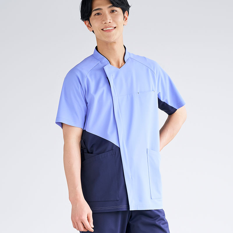 @Museum メンズファスナースクラブ[アッシュブルー]