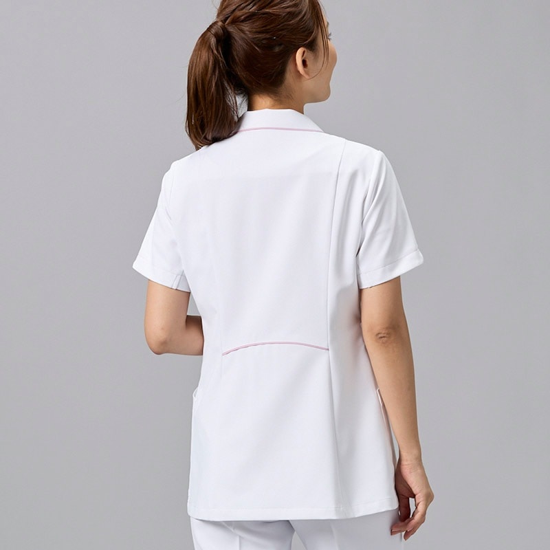 レディスジャケット[ホワイト×センシティブローズ]