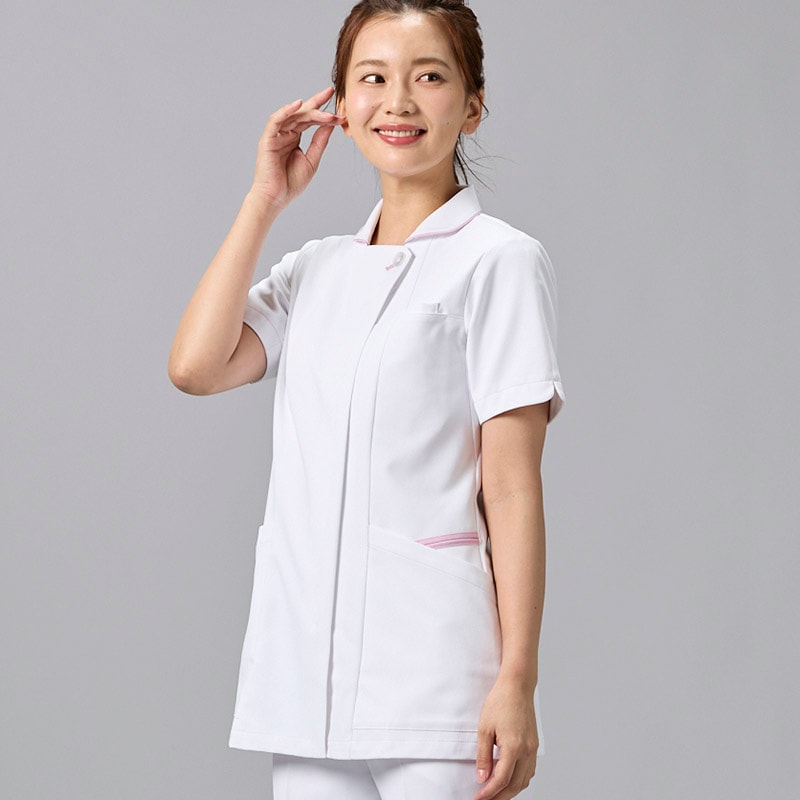 レディスジャケット[ホワイト×センシティブローズ]