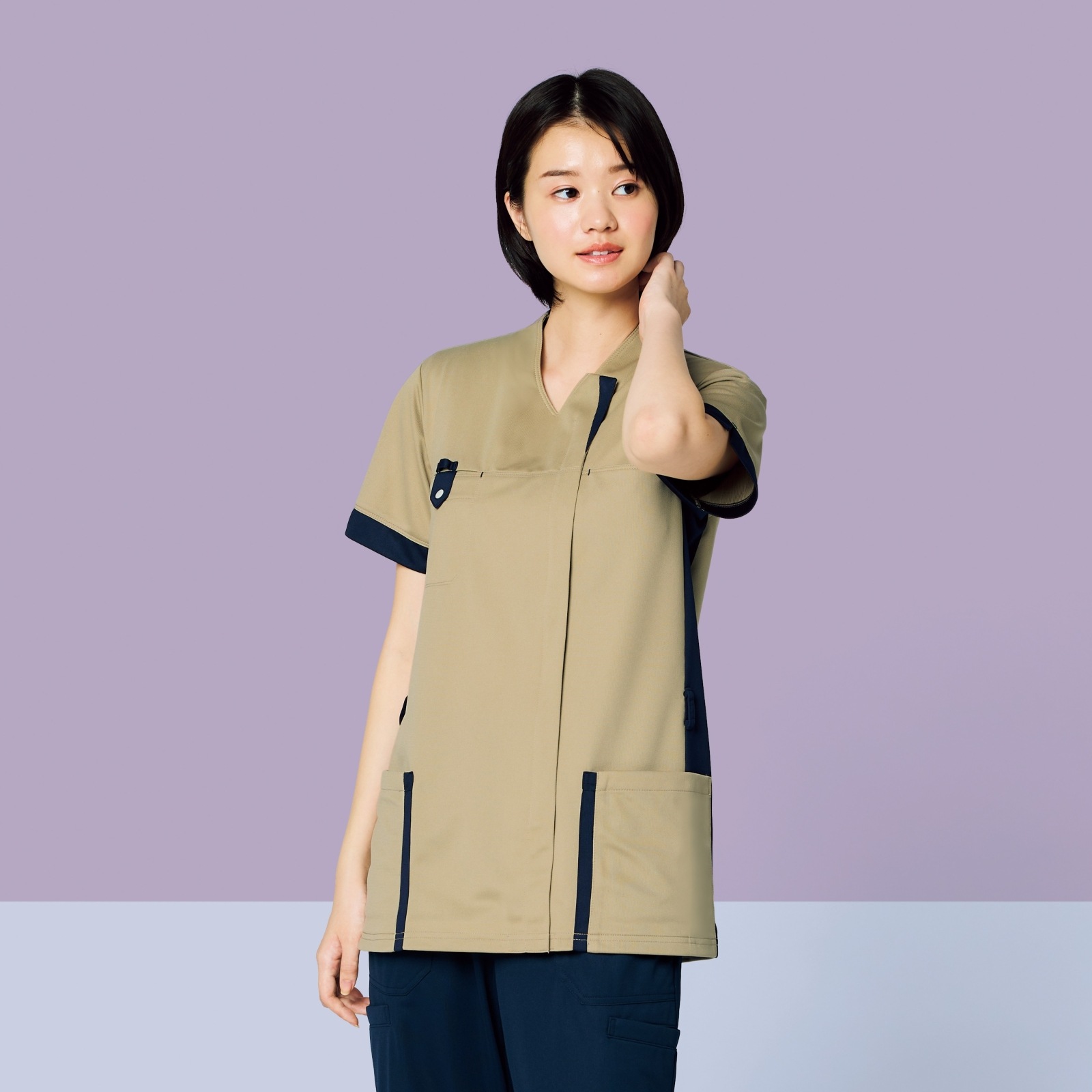 Colorfast 男女兼用ファスナースクラブ[ベージュ]