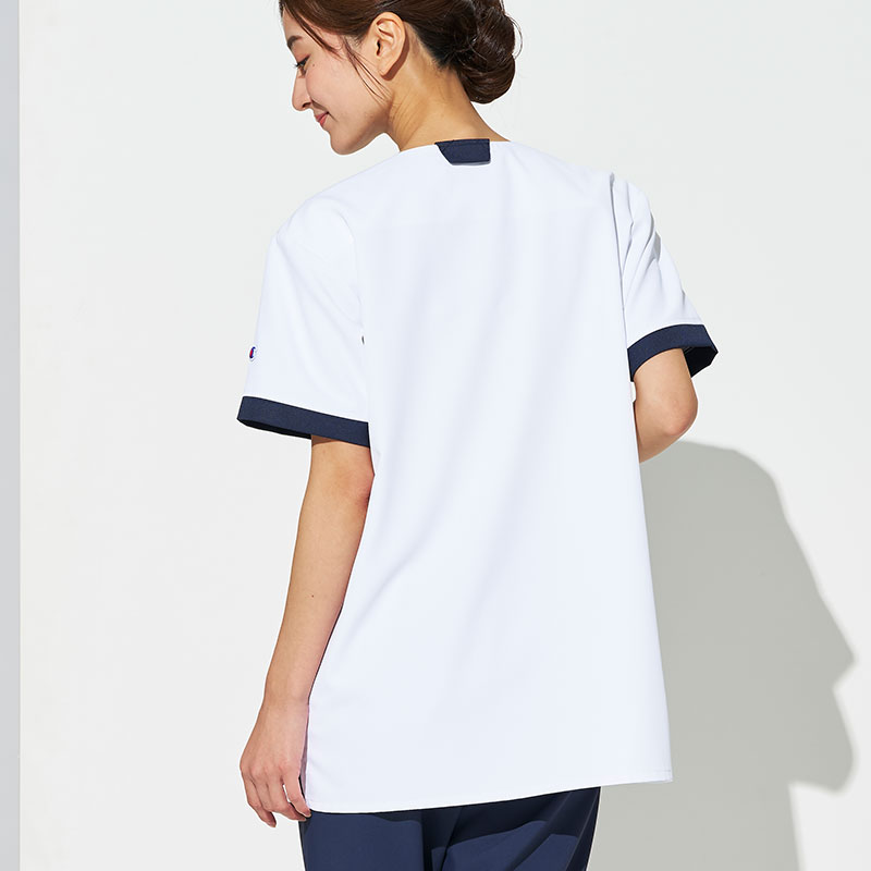 Champion 男女兼用プルオーバースクラブ[ホワイト]