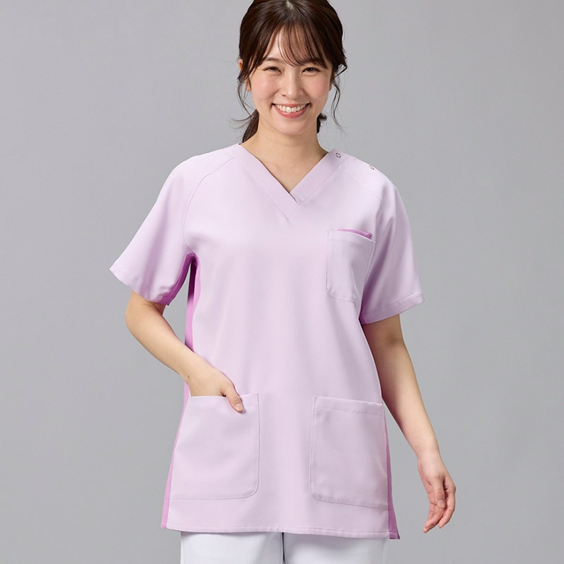 aore 医療スクラブ【美品】カラー:ブルー スタンドスクラブ｜かわいいクリニックユニフォーム・医療