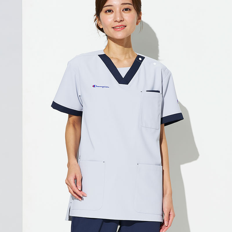 Champion 男女兼用プルオーバースクラブ[グレー]