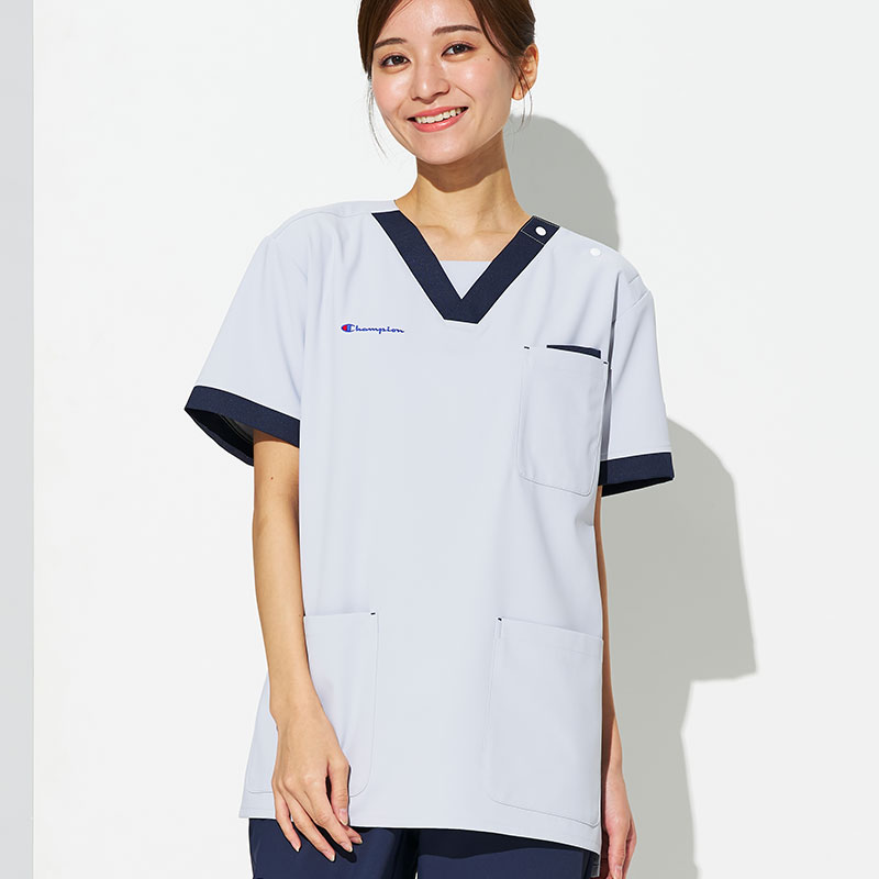 Champion 男女兼用プルオーバースクラブ[グレー]