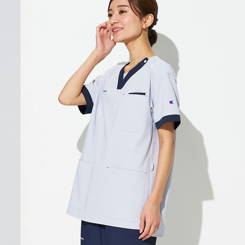 Champion 男女兼用プルオーバースクラブ[グレー]