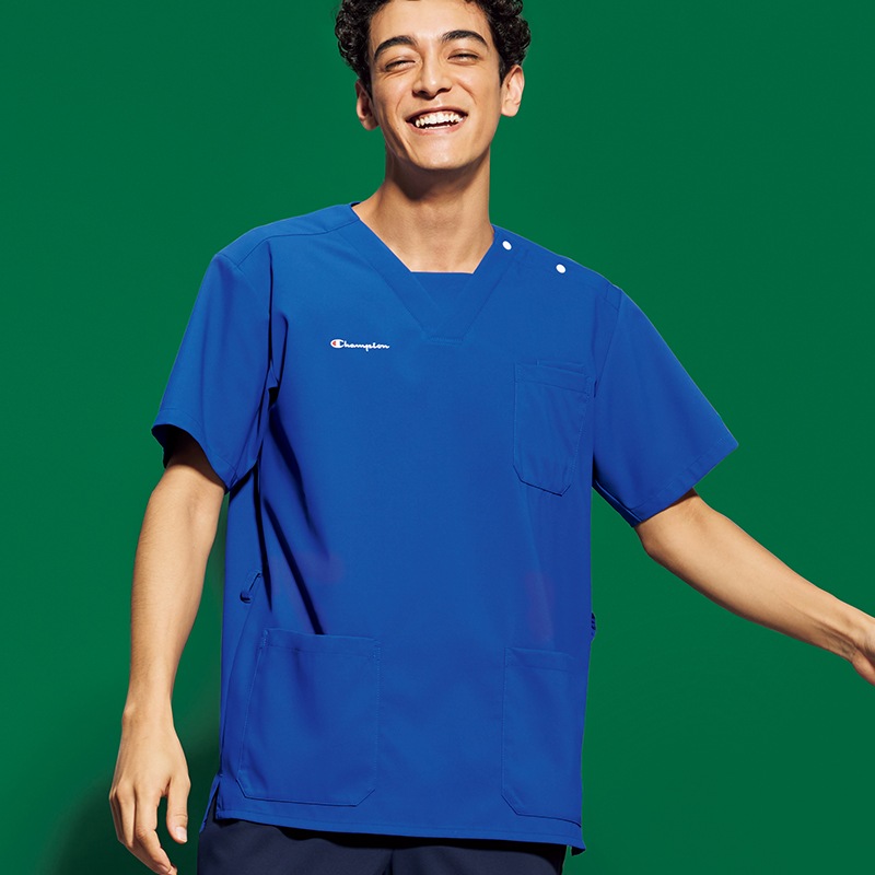 Champion 男女兼用プルオーバースクラブ[ロイヤルブルー]